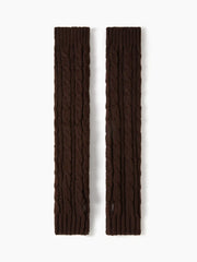 CABLE KNIT FINGERLESS GLOVES