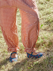 CHERRY EMBROIDERED MARY JANE FLATS