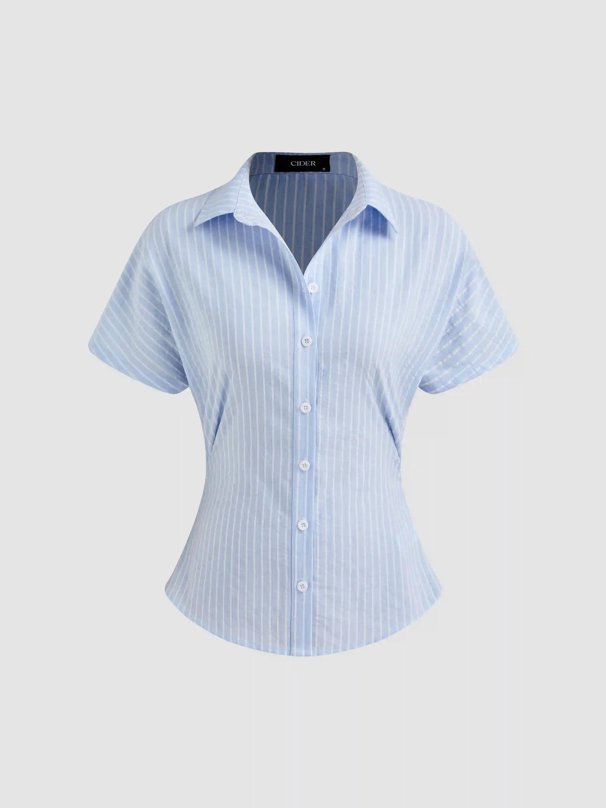 Cotton-blend Polo Striped Short Sleeve Shirt