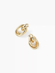CHAIN LINK HOOP EARRINGS
