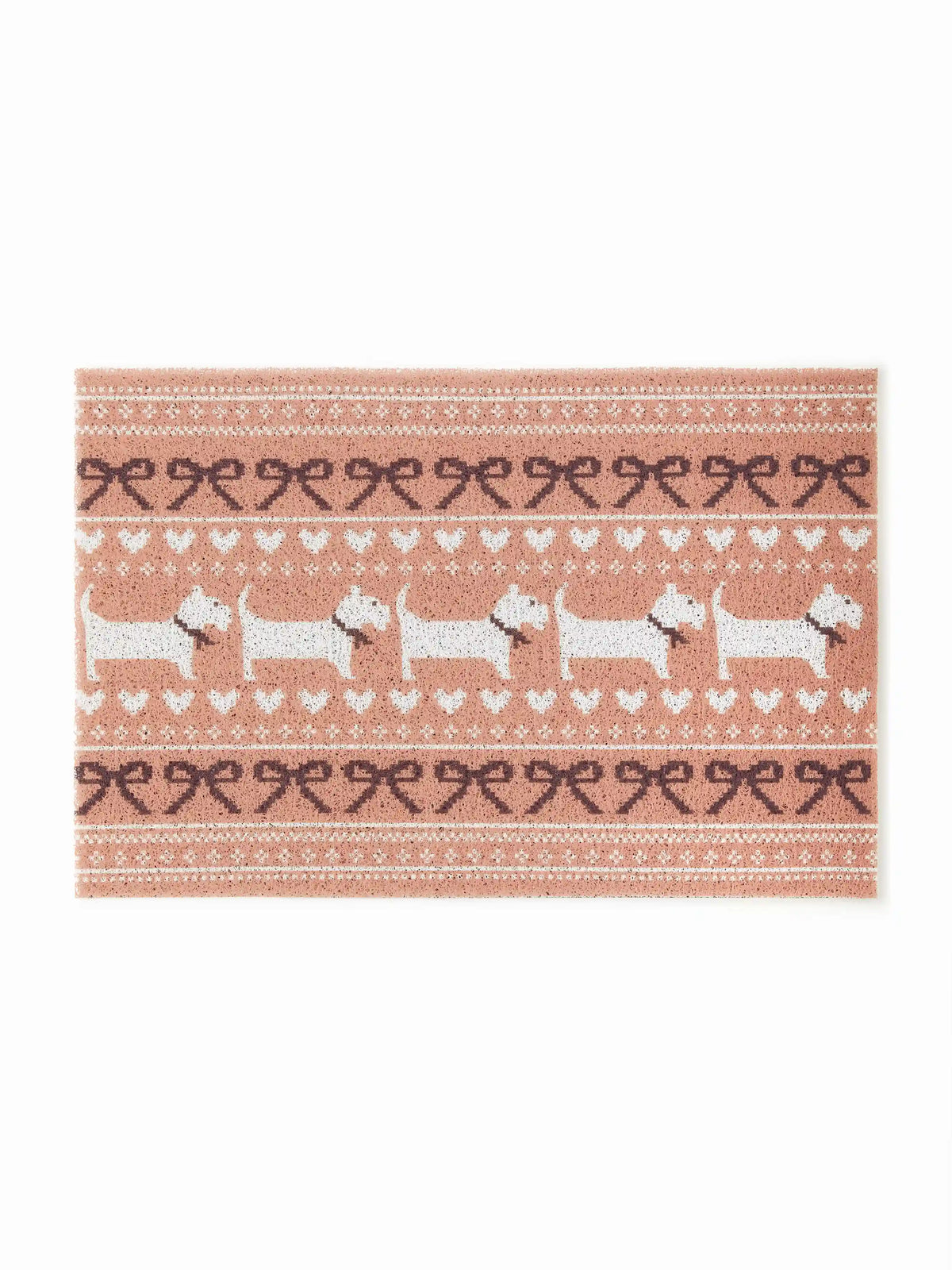 BOWKNOT & HEART & DOG PATTERN DOOR MAT