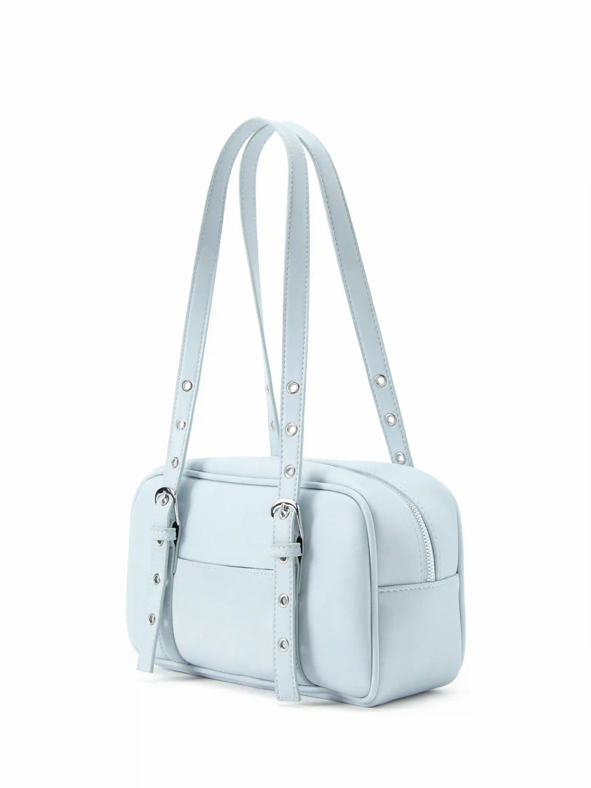 DOUBLE BUCKLE SHOULDER BAG