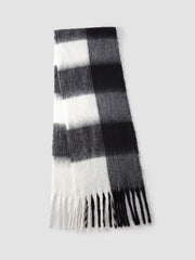 PLAID TASSEL SCARF