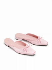 BOWKNOT SQUARE TOE FLATS