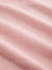 Knit Strawberry Contrasting Binding Round Neck Oversized Sweater