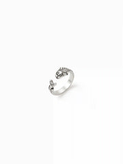 FISH-SHAPED OPEN RING