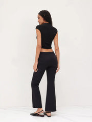 Mid Rise Flared Pants