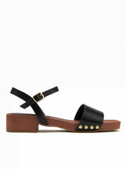 ADJUSTABLE STRAP STUDDED SANDALS