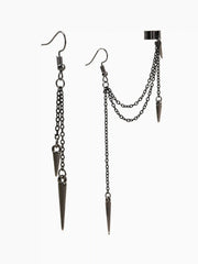 Conical Decor Hoop Earrings