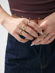 5 PCS STAR RING SET
