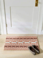 BOWKNOT & HEART & DOG PATTERN DOOR MAT