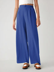 Mid Rise Pleated Trouser