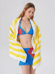 TWO-TONE STRIPE TOWEL