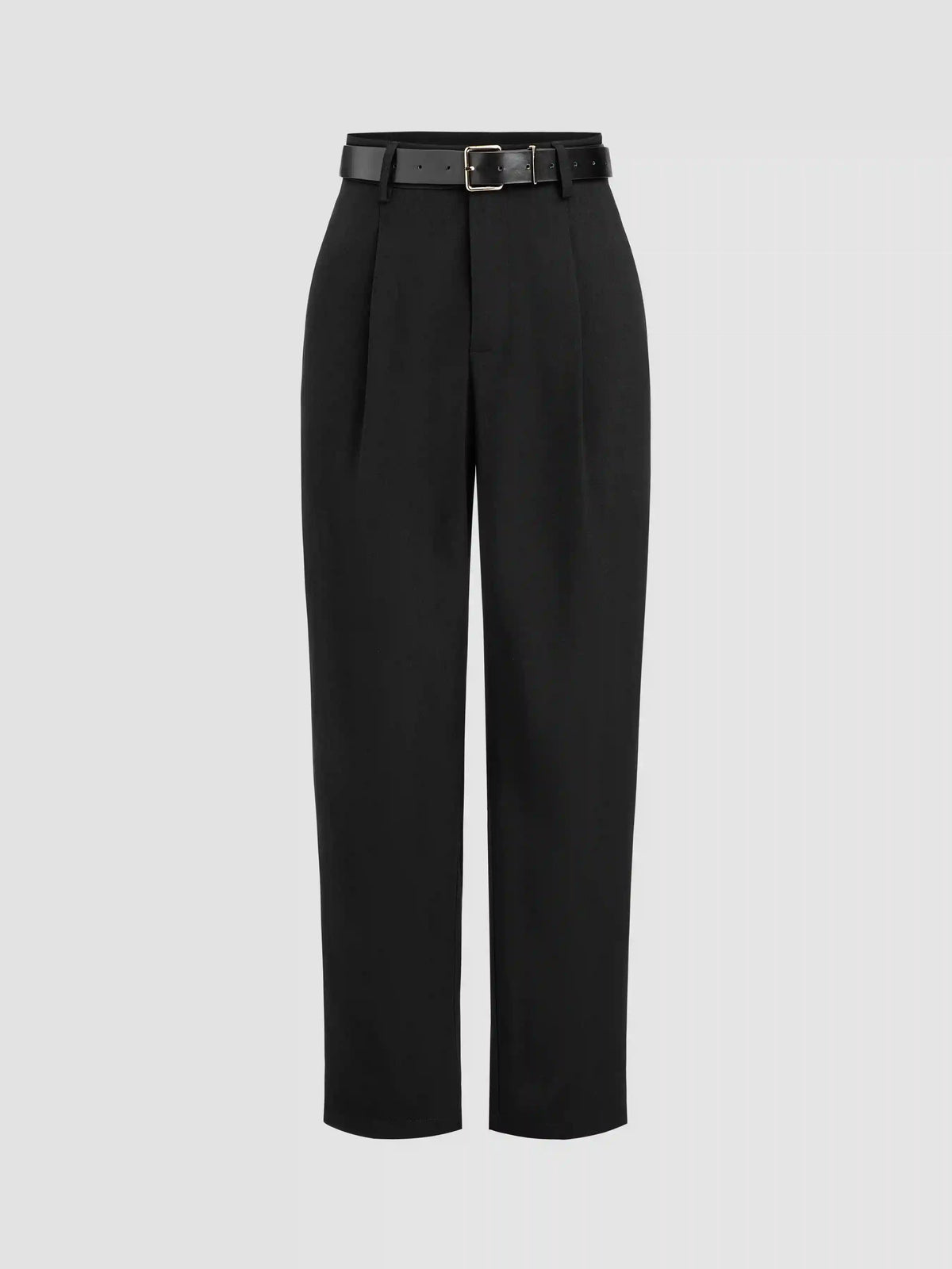 Belted High Rise Tapered Pant