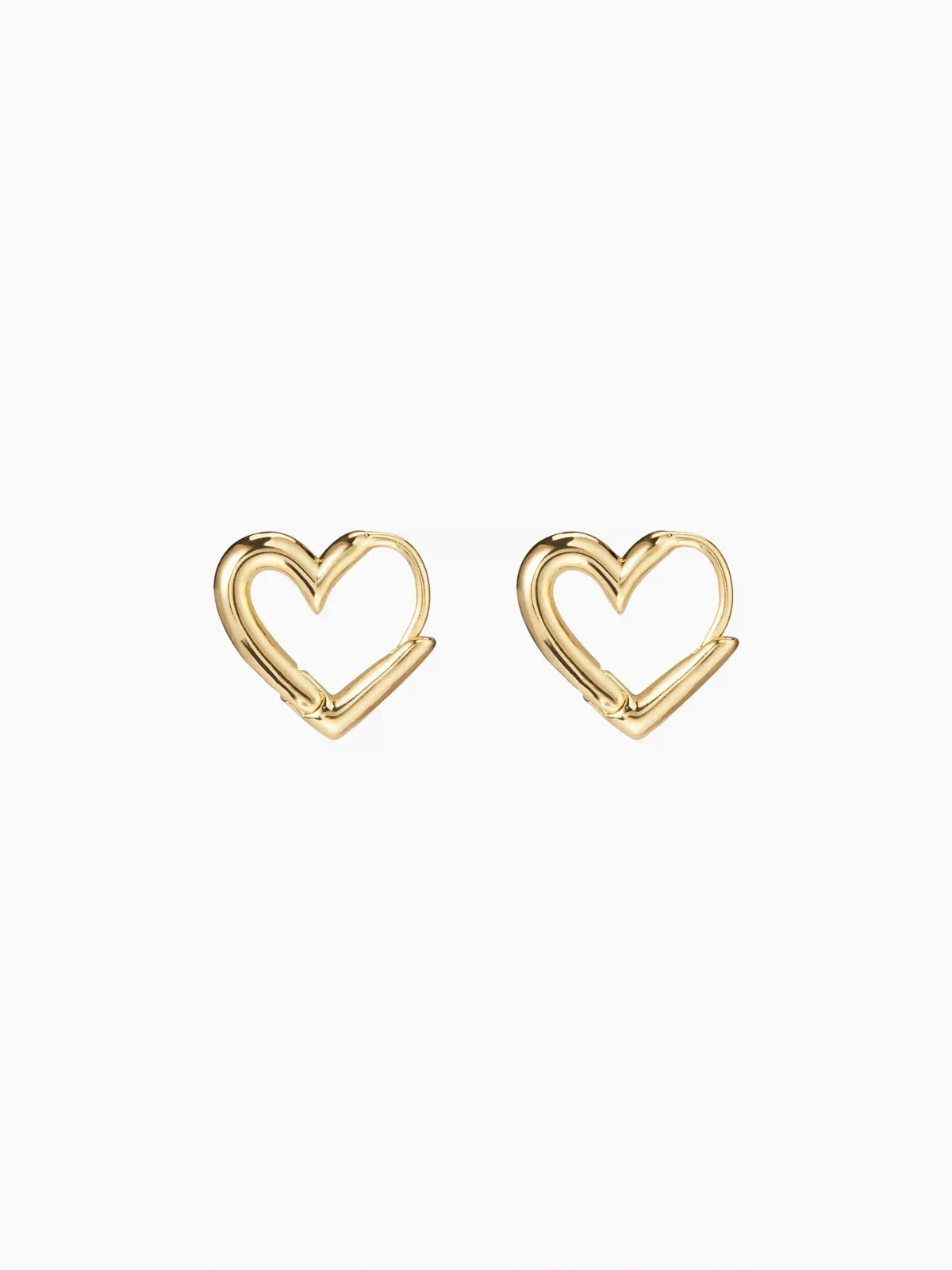 HEART DESIGN HOOP EARRINGS