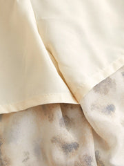 Chiffon Leopard Print Mid Rise Knotted Bloomer Trousers