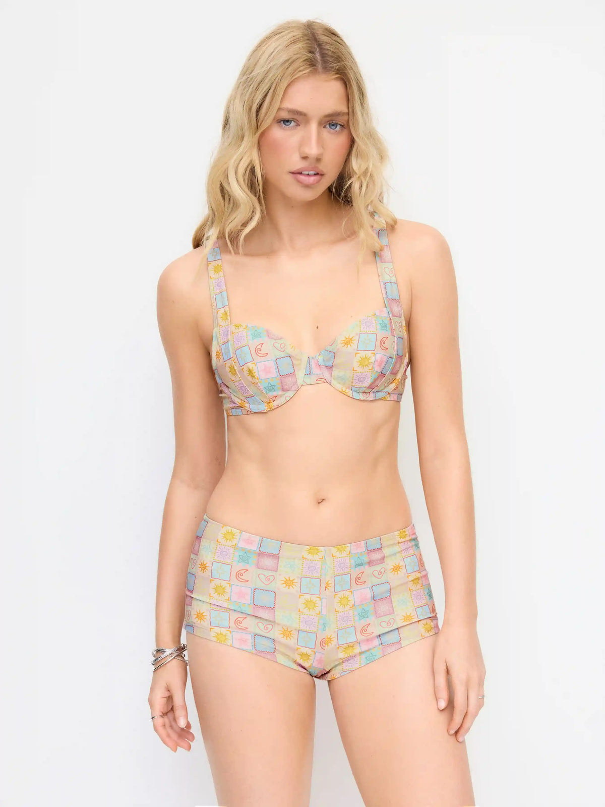 Sweetheart Abstract Underwire Bikini Set
