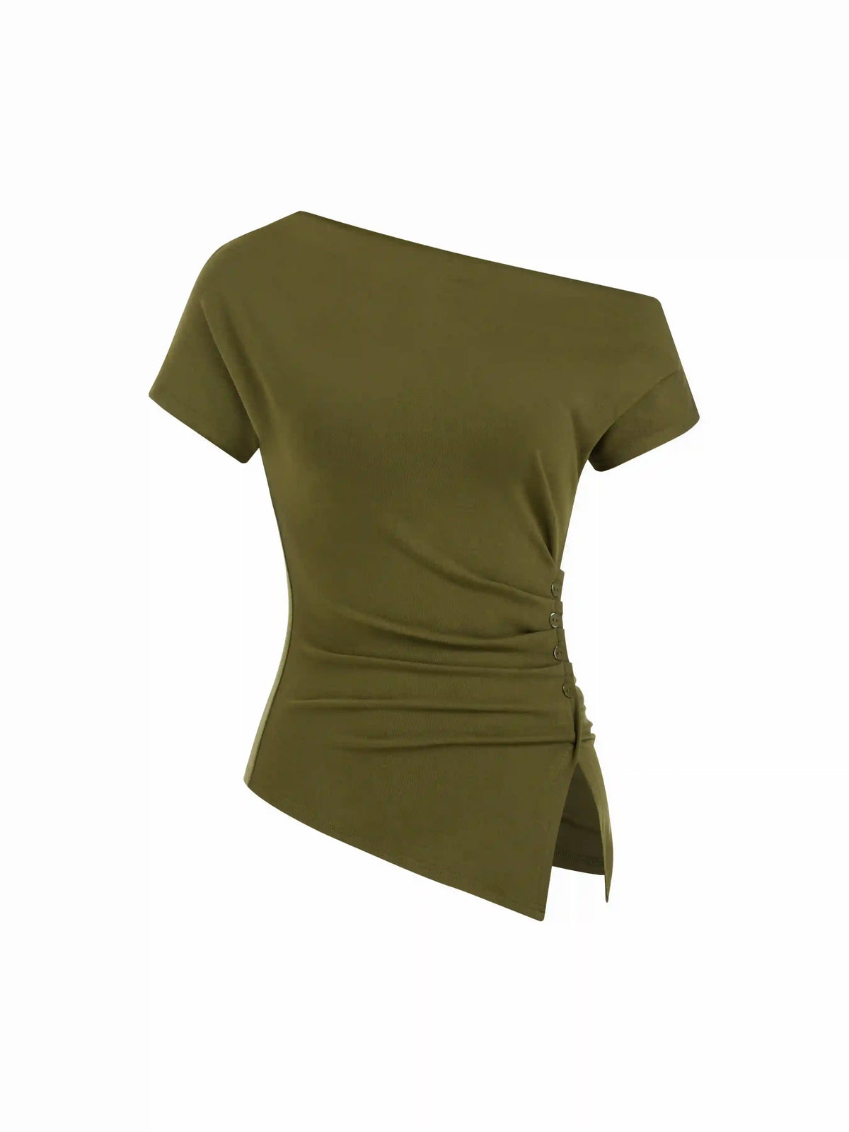 Short Sleeve Asymmetrical Top
