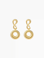 Snake Design Drop Earrings