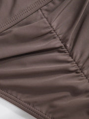 Ruched Cheeky Bikini Bottom