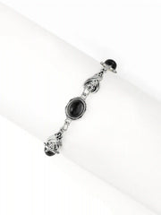 GEMSTONE & BAT CHAIN BRACELET