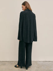 High Waisted Glitter Pull-On Pants