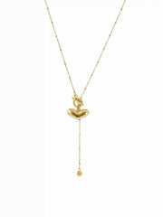 Y-SHAPED HEART PENDANT NECKLACES