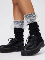 Solid Lace Leg Warmer