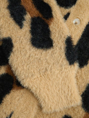 Knit Long Sleeve Leopard Cardigan