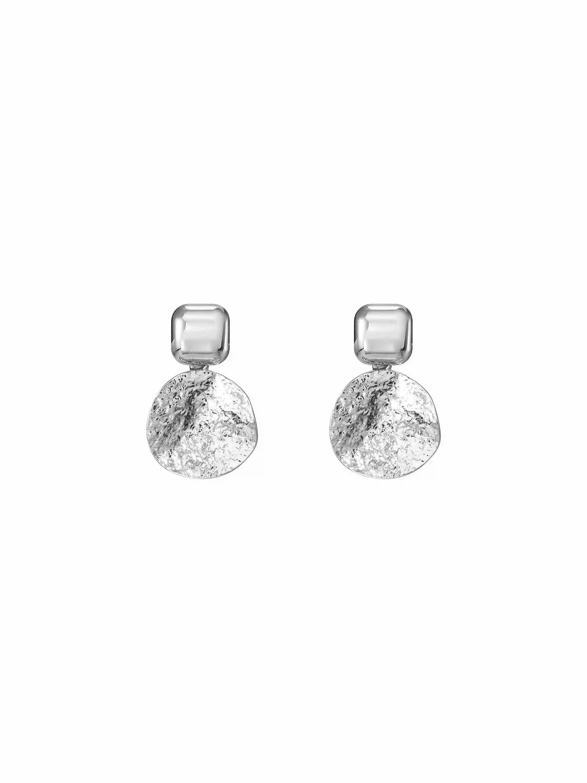TEXTURED DROP EARRINGS