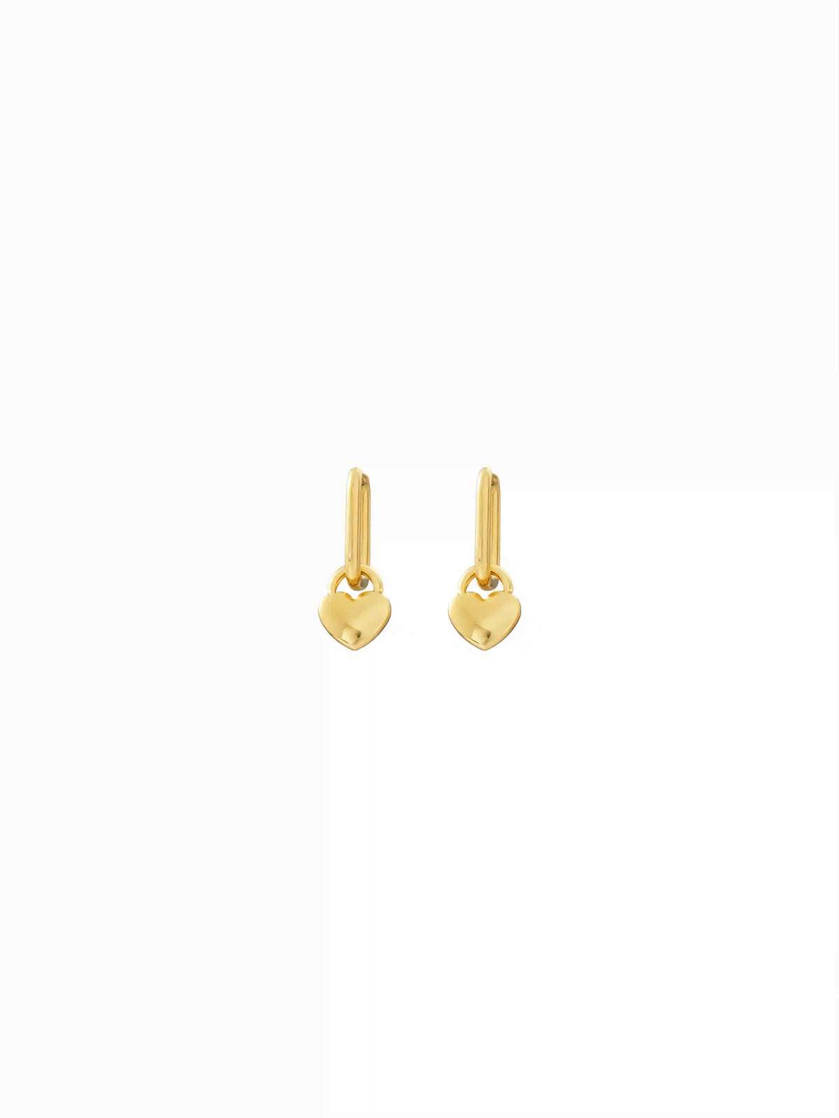 HEART HOOP EARRINGS