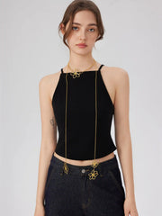 FLORAL LONG NECKLACE
