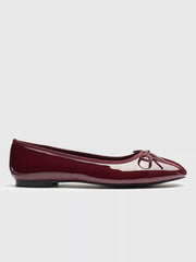 Bowknot Decor Square Toe Ballet Mary Jane Flats