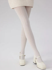 HEART DECOR VELVET TIGHTS