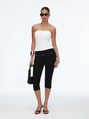Sequin Bandeau Crop Top