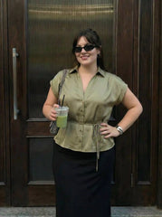Knotted Blouse Curve & Plus