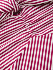 Cotton-blend Striped Off-shoulder knotted Slim Top