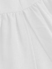 Petite Mid Rise Elastic Waist Ruffle Hem Tiered Maxi Skirt