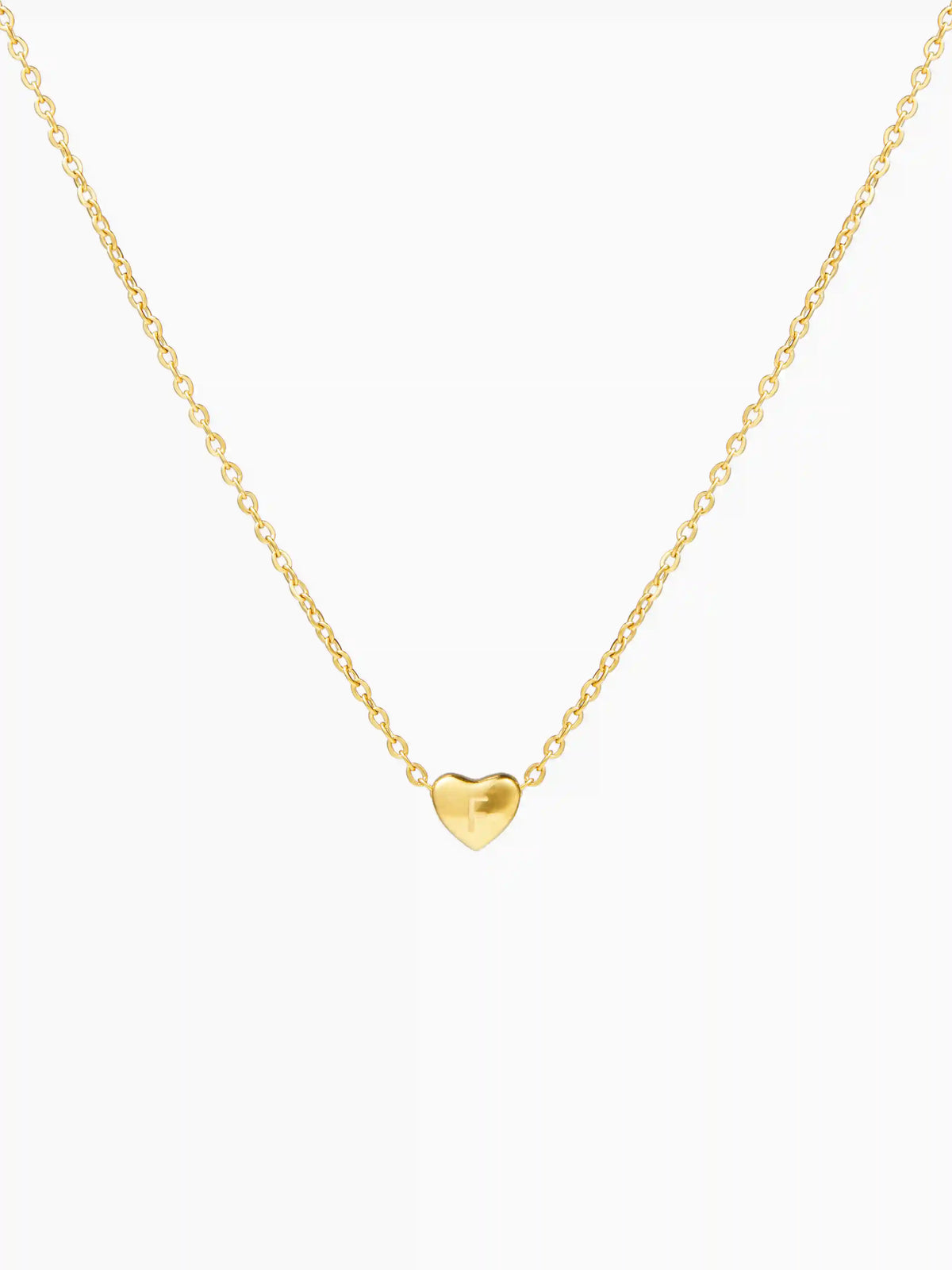 HEART & LETTER PENDANT NECKLACE