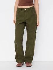 Cider Denim Low Rise Pocket Barrel-leg Jeans