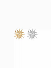 2 PAIRS SUN STUD EARRINGS