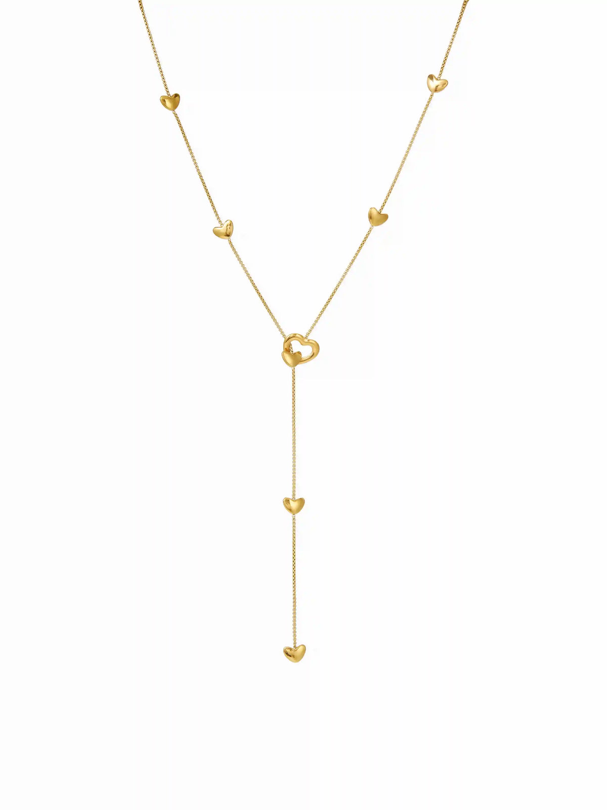 HEART Y-SHAPED NECKLACE