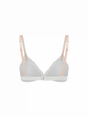 Solid Lace Bowknot Triangle Bralette