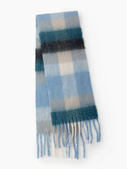 GRADIENT PLAID SCARF