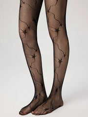 Star Pattern Fishnet Tights