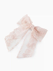 Lace Flower Bowknot Hair Clip