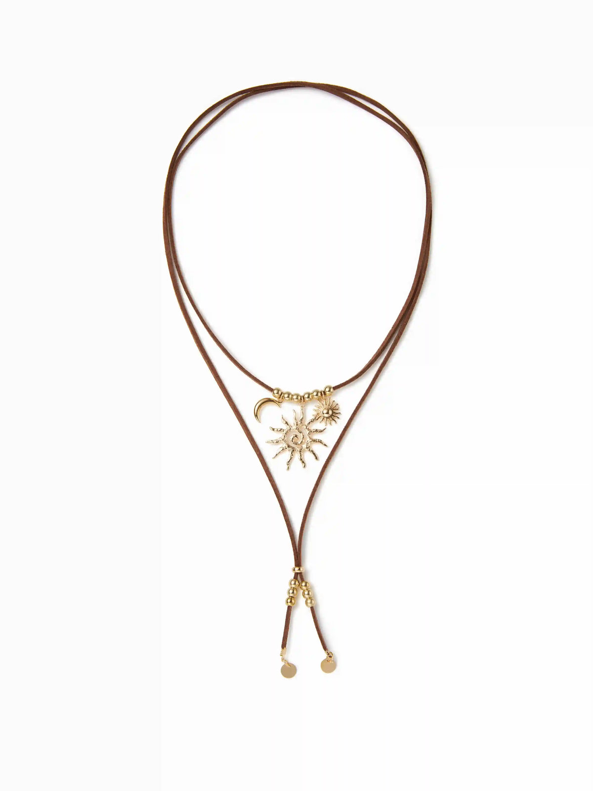 SUN & MOON PENDANT NECKLACE