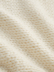 Knit Round Neckline Boots Bowknot Oversized Long Sleeve Top
