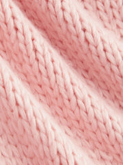 Knit Button Contrasting Binding Vest