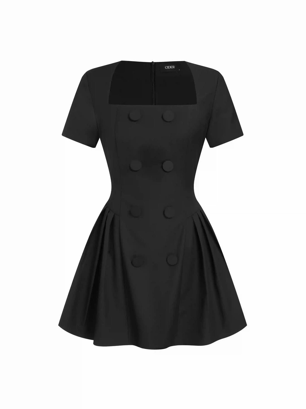 Square Neck A-line Mini Dress